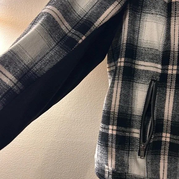 Torrid Black, White & Light Pink Coat - Picture 4 of 9